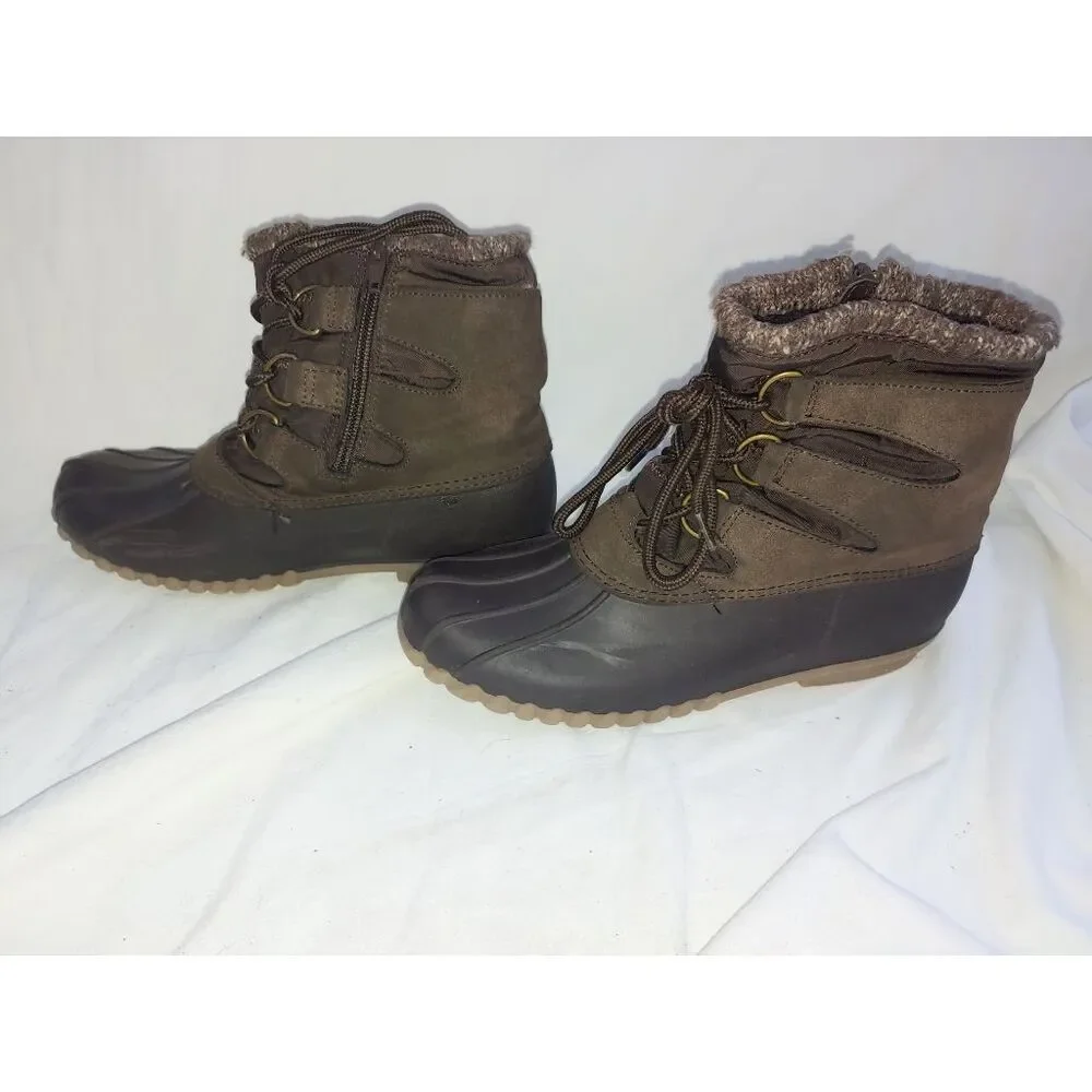 Baretraps FIANNA Womens Size 6M Brown Ankle Duck Boot.